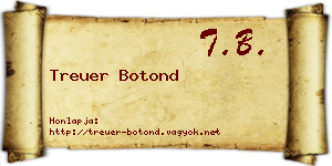 Treuer Botond névjegykártya
